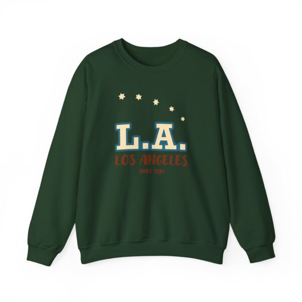 Los Angeles Stars Unisex Crewneck Sweatshirt - Cozy Fashion for LA Lovers, Gift for Travelers, Casual Chic, Spring Style, Every Day Wear - Image 10