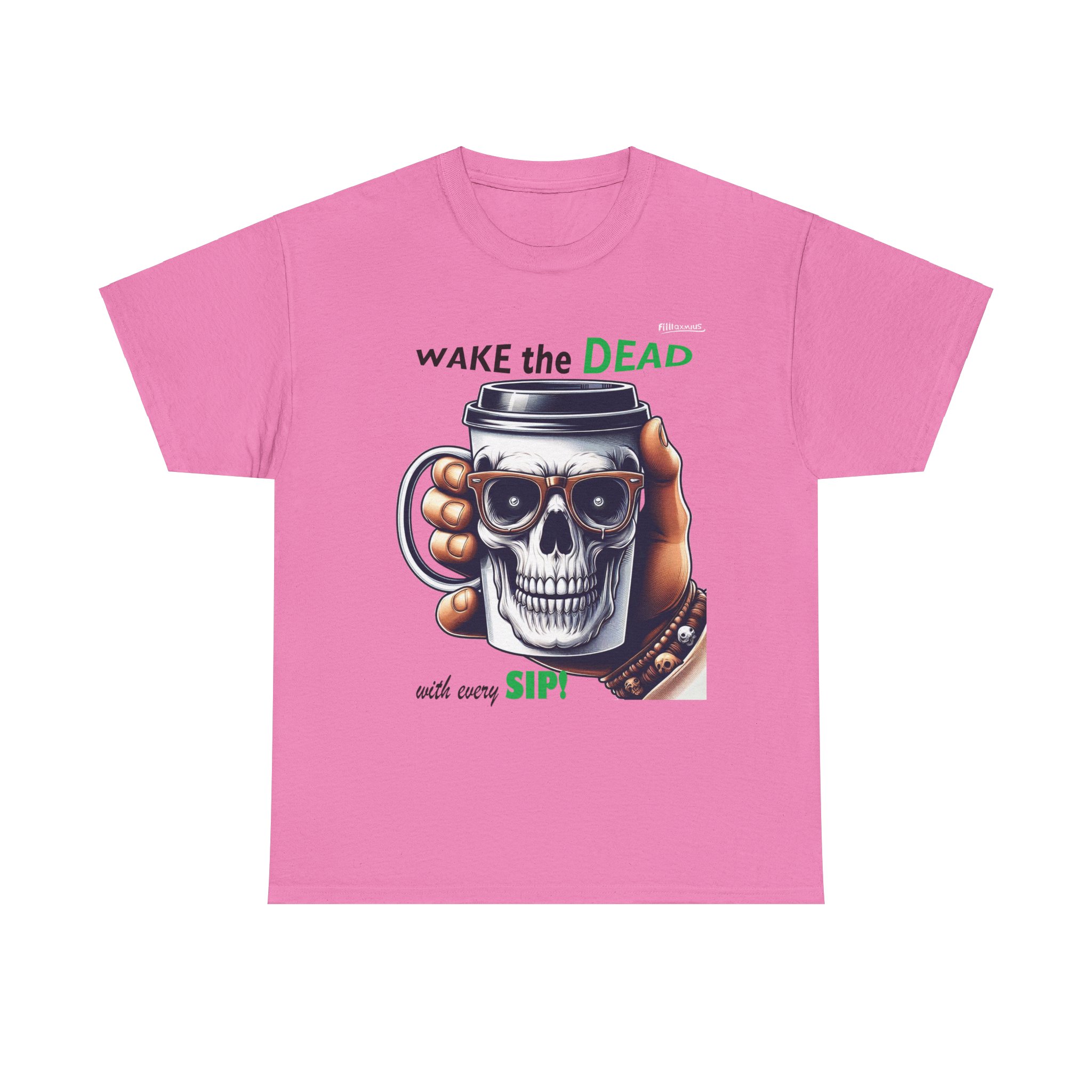 Wake the Dead Skull Tee, Spooky Coffee Shirt, Halloween Gift, Unisex Graphic Tee - Image 25