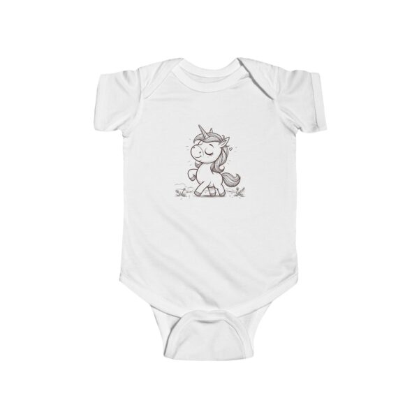 Playful Unicorn Infant Bodysuit, Cute Baby Outfit, Toddler Gift, Baby Shower Gift, Fun Summer Clothing, Adorable Baby Clothes - Image 2