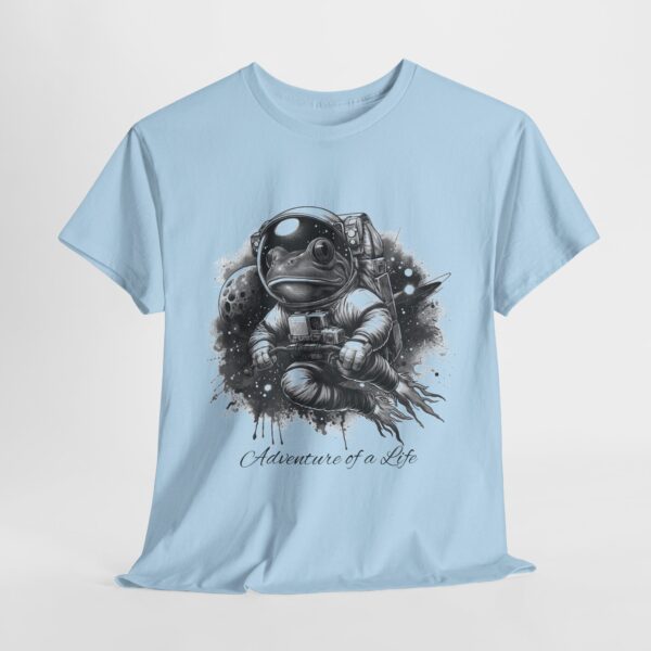 Cool Astronaut Frog Adventure Unisex Heavy Cotton Tee, Gifts for Space Lovers, Funny Graphic T-Shirt, Unique Casual Wear, Trendy Statement - Image 9