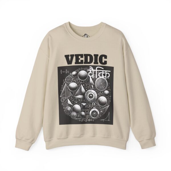 Vedic Geometry Crewneck Sweatshirt, Spiritual Fashion, Gift for Yogis, Cozy Layer, Graphic Sweatshirt, Meditation Apparel - Image 4