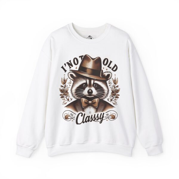 Vintage Classy Raccoon Sweatshirt, Funny Gift for Him/Her, Unisex Pullover for Birthdays, Animal Lover Apparel, Cozy Casual Wear - Image 6