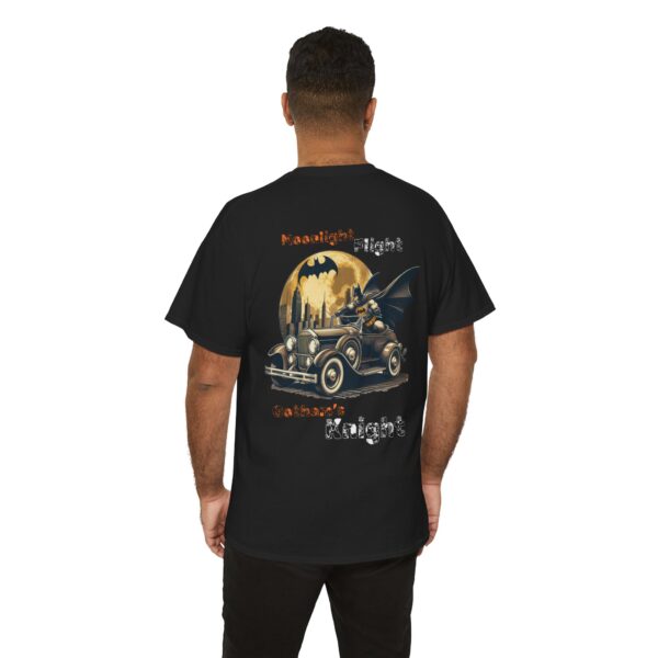 Batman Driving Car Moonlight Flight Gotham Knight T-Shirt, Graphic Tee, Superhero Fan Top, Comic Book Lover Gift, Dark Knight Shirt - Image 3