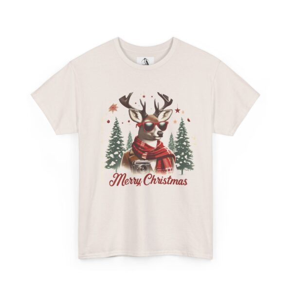Festive Deer Christmas Tee -  Christmas Party Shirt, Winter Apparel, Funny Graphic - Image 10