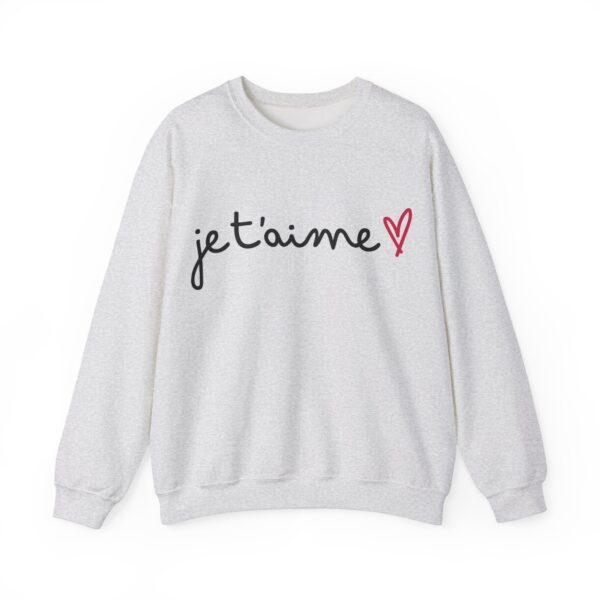 Jet'aime Unisex Crewneck Sweatshirt - Cozy Love Gift, Valentine's Day, Apparel for Friends - Image 5