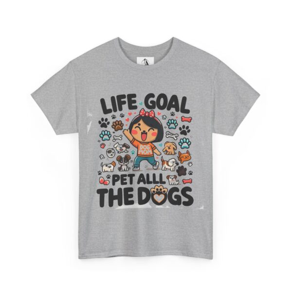 Pet Lover Unisex Tee - Life Goal: Pet All the Dogs, Cute Dog Shirt, Animal Lover Gift, Funny T-Shirt