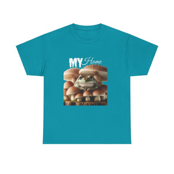 My Home Frog Tee - Quirky T-Shirt for Nature Lovers, Unique Gift, Casual Wear, Eco-Friendly Apparel, Fun Statement Piece - Image 7