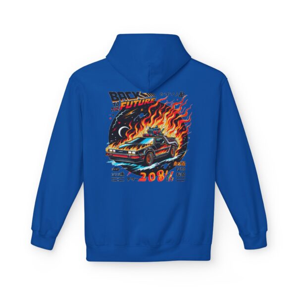 Fleece Hoodie, Future Racing Car Design, Gift for Car Enthusiasts, Trendy Streetwear, Unique Hooded Sweatshirt, Cool Zip-Up Jacket - Image 3