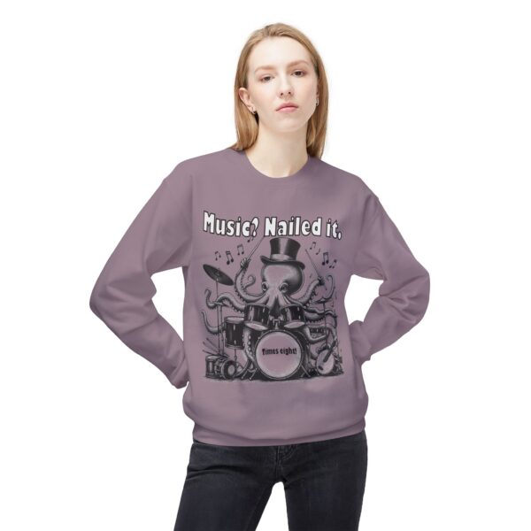 Music-Themed Crewneck Sweatshirt, Unisex Fleece Top for Musicians,  Music Lover t-shirt - Image 8