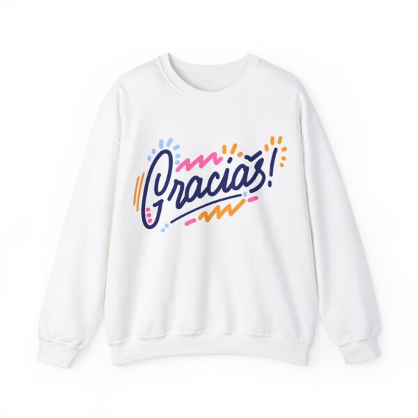 Gracías! Unisex Heavy Blend Sweatshirt, Cozy Gift for Her, Cute Casual Wear, Thank You Appreciation - Image 9