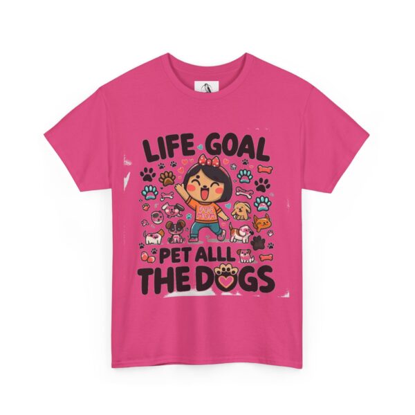 Pet Lover Unisex Tee - Life Goal: Pet All the Dogs, Cute Dog Shirt, Animal Lover Gift, Funny T-Shirt - Image 3