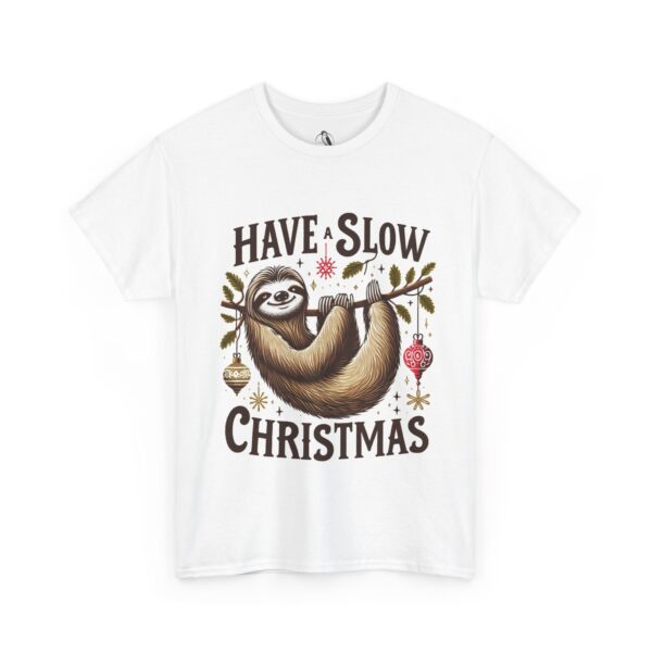 Sloth Christmas Tee - Have a Slow Christmas Shirt, Holiday Gift, Cozy Casual Wear, Animal Tee