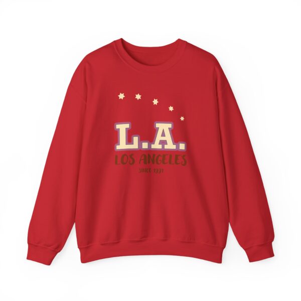 Los Angeles Stars Unisex Crewneck Sweatshirt - Cozy Fashion for LA Lovers, Gift for Travelers, Casual Chic, Spring Style, Every Day Wear - Image 3