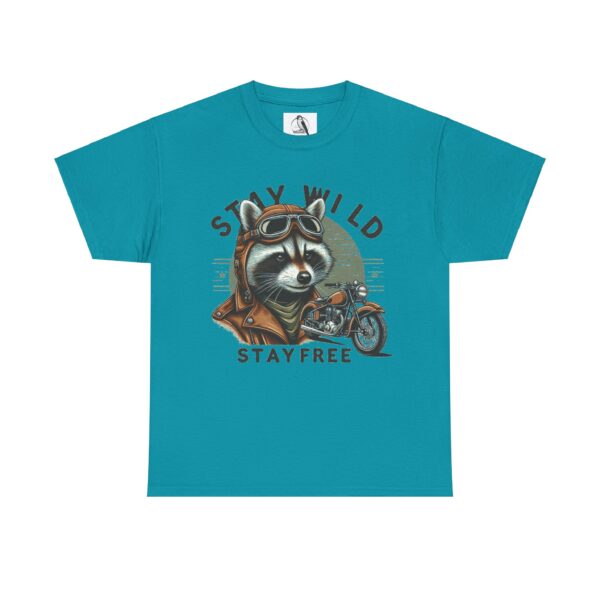 Stay Wild Raccoon Tee, Adventure Shirt, Biker Gift, Fun Graphic T-Shirt, Casual Wear, Vintage Vibe - Image 5