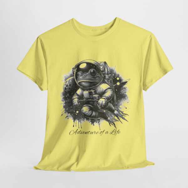 Cool Astronaut Frog Adventure Unisex Heavy Cotton Tee, Gifts for Space Lovers, Funny Graphic T-Shirt, Unique Casual Wear, Trendy Statement - Image 7