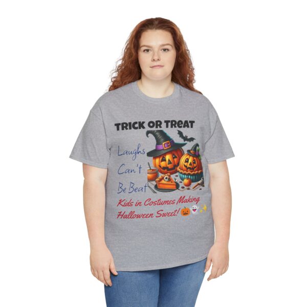 Halloween Unisex Tee - Trick or Treat Vibe, Perfect for Kids' Parties, Family Gatherings, Festive Celebrations, October Fun, Cozy Comfort - Image 5