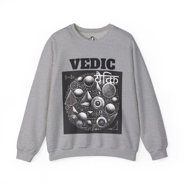Vedic Geometry Crewneck Sweatshirt, Spiritual Fashion, Gift for Yogis, Cozy Layer, Graphic Sweatshirt, Meditation Apparel - Image 6