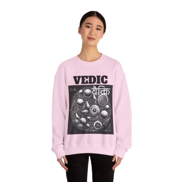 Vedic Geometry Crewneck Sweatshirt, Spiritual Fashion, Gift for Yogis, Cozy Layer, Graphic Sweatshirt, Meditation Apparel - Image 12