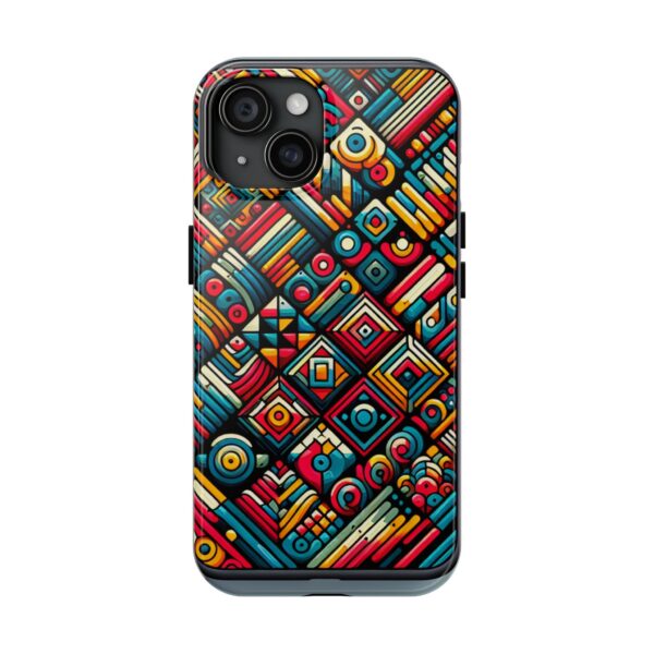 Vibrant Geometric Tough Phone Cases - Unique Phone Protection, Colorful Cover, Stylish Gift, Tech Accessory, Trendy Design