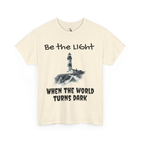 Light House Tee, Motivational Unisex T-Shirt, Be the Light in the Dark, Lighthouse Graphic Shirt, Inspirational Cotton Tee - Image 8
