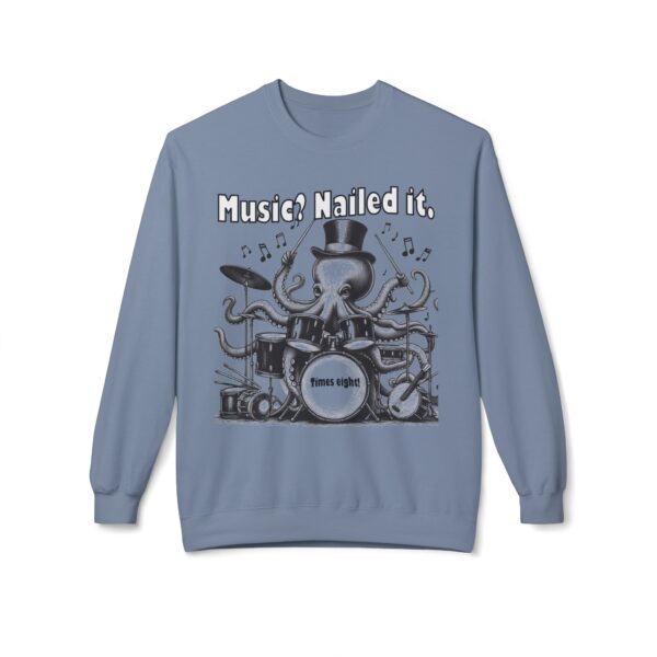 Music-Themed Crewneck Sweatshirt, Unisex Fleece Top for Musicians,  Music Lover t-shirt - Image 7