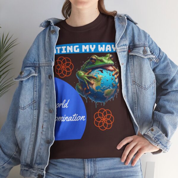Quirky frog Earthly Humor Tee, Unisex Cotton Shirt, Eco-Friendly Gift, Fun Graphic Tee - Image 3
