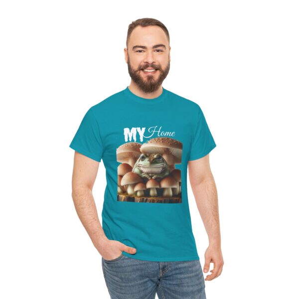 My Home Frog Tee - Quirky T-Shirt for Nature Lovers, Unique Gift, Casual Wear, Eco-Friendly Apparel, Fun Statement Piece - Image 8