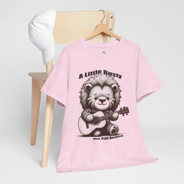 Cute Lion Graphic Tee, Fun Music Lover Shirt, Festival Wear, Unisex Casual Top, A Little Rusty But still rocking - Image 9