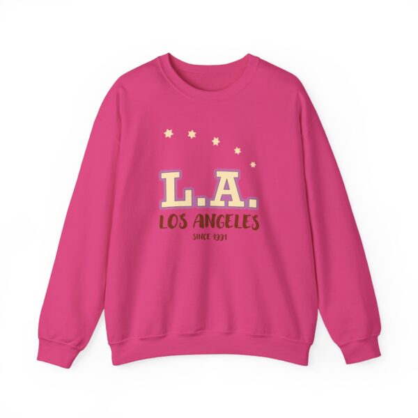 Los Angeles Stars Unisex Crewneck Sweatshirt - Cozy Fashion for LA Lovers, Gift for Travelers, Casual Chic, Spring Style, Every Day Wear - Image 4