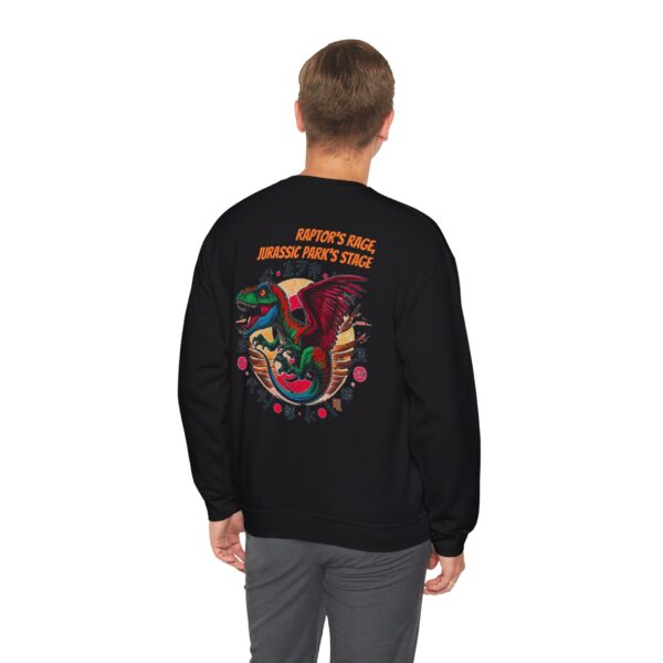 T-Raptor Graphic Sweatshirt, Dinosaur Crewneck Jurrasic Park Sweater, Gift for Dino Lover - Image 7