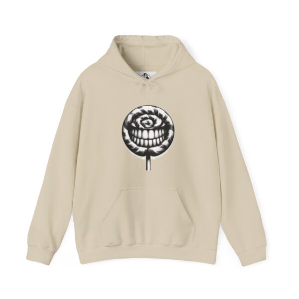 Gothic Lollipop Graphic Hoodie, Cozy Sweatshirt, Halloween Fashion, Unisex Apparel, Streetwear, Fall Style, Gift for Him/Her - Image 5