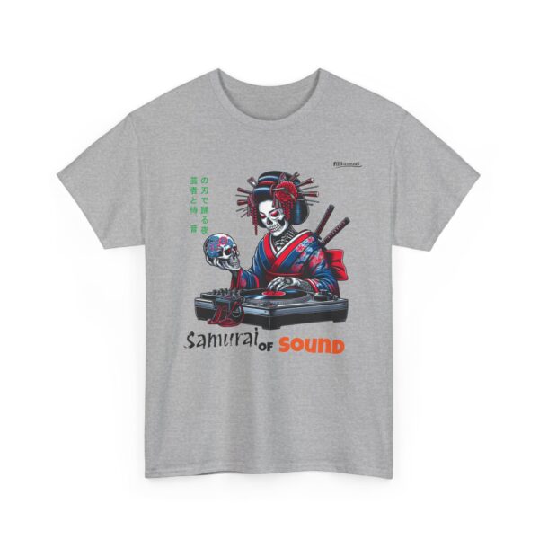 Samurai Geisha playing music Unisex Tee Shirt , Japanese Warrior T-Shirt, Samurai Gift, Geisha Tee, Samurai Warrior Shirt - Image 7