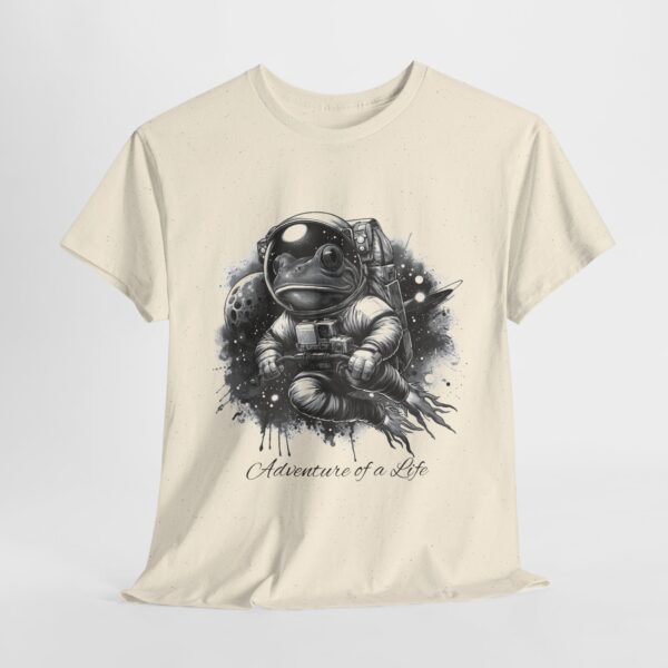 Cool Astronaut Frog Adventure Unisex Heavy Cotton Tee, Gifts for Space Lovers, Funny Graphic T-Shirt, Unique Casual Wear, Trendy Statement - Image 5
