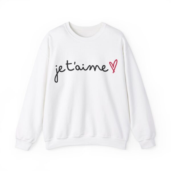 Jet'aime Unisex Crewneck Sweatshirt - Cozy Love Gift, Valentine's Day, Apparel for Friends