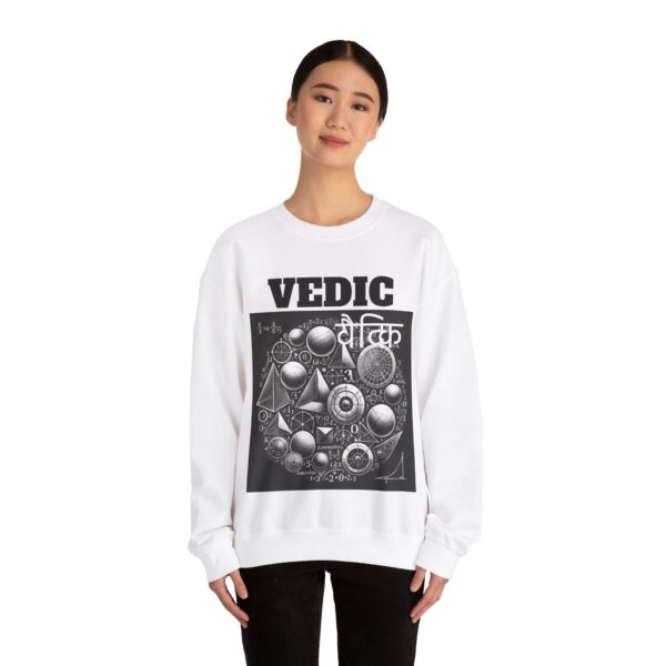 Vedic Geometry Crewneck Sweatshirt, Spiritual Fashion, Gift for Yogis, Cozy Layer, Graphic Sweatshirt, Meditation Apparel - Image 24