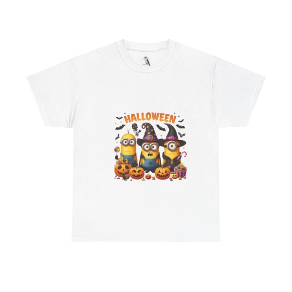 Halloween Minions Unisex Heavy Cotton Tee, Fun Costume Party Shirt, Great for Kids and Adults, Perfect Halloween Gift, Festive Apparel - Image 7