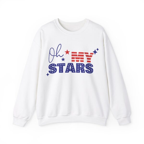 Patriotic Sweatshirt, Oh My Stars Crewneck, Unisex Pullover for Fourth of July, Graphic T-shirt, USA Pride Top - Image 10