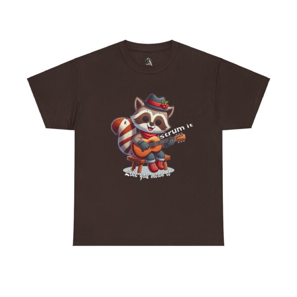 Strum It Raccoon Tee | Fun Animal Graphic Tee, Gift for Musicians, Casual Outfit, Music Lover Apparel, Playful T-Shirt - Image 4