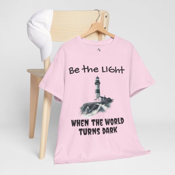 Light House Tee, Motivational Unisex T-Shirt, Be the Light in the Dark, Lighthouse Graphic Shirt, Inspirational Cotton Tee - Image 10
