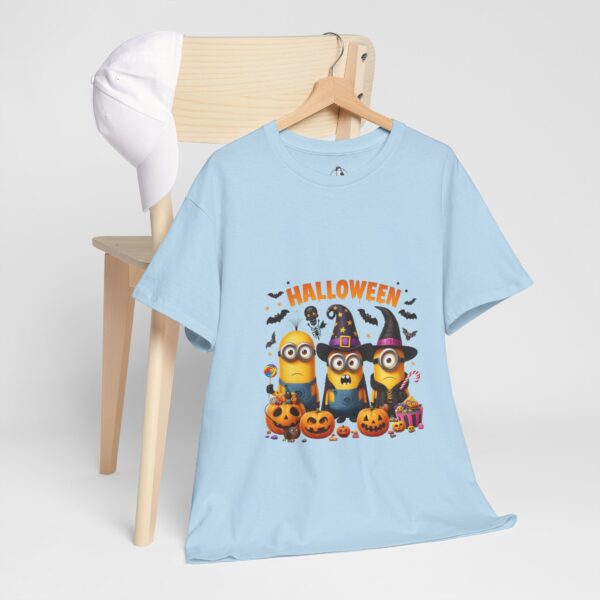 Halloween Minions Unisex Heavy Cotton Tee, Fun Costume Party Shirt, Great for Kids and Adults, Perfect Halloween Gift, Festive Apparel - Image 4