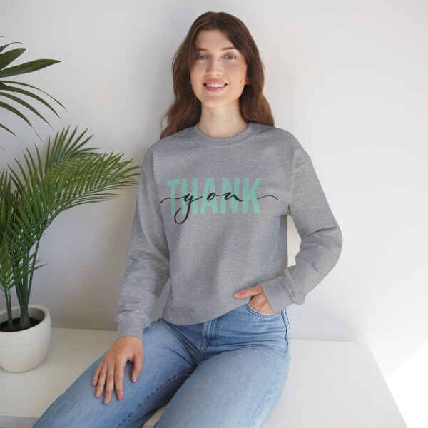 Thank You Crewneck Sweatshirt, Cozy Gift for Him or Her, Birthday, Appreciation, Casual Wear, Unisex Sweatshirt - Image 4