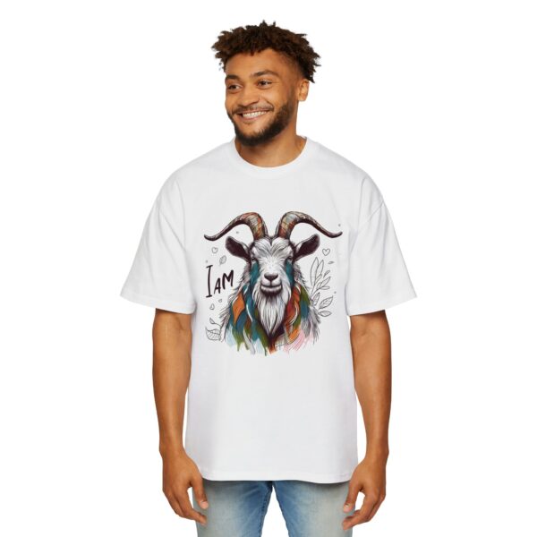 Men's Goat Graphic Tee - Oversized Casual Shirt, I Am T-Shirt, Animal Lover Gift, Unique Fashion, Everyday Wear, Eco-Friendly - Image 5
