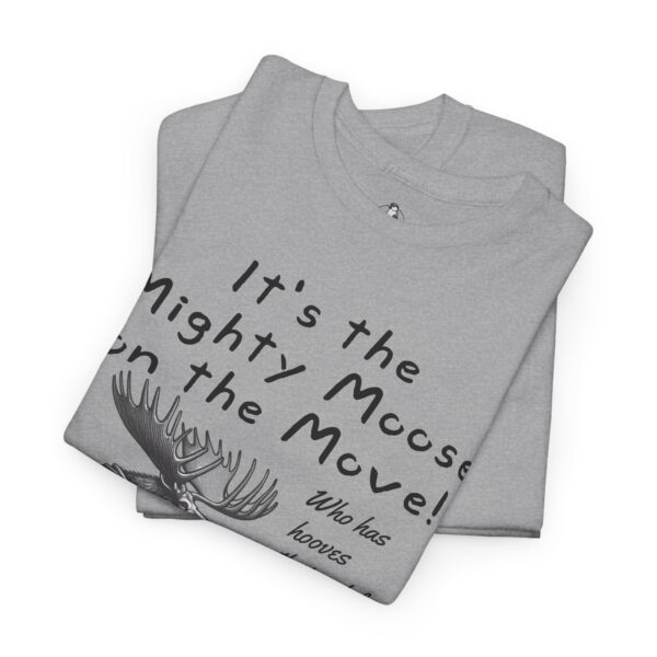 Mighty Moose Cycling Tee, Fun Unisex T-Shirt, Gift for Nature Lovers, Cool Animal Print Tee, Funny Moose Graphic Shirt - Image 5
