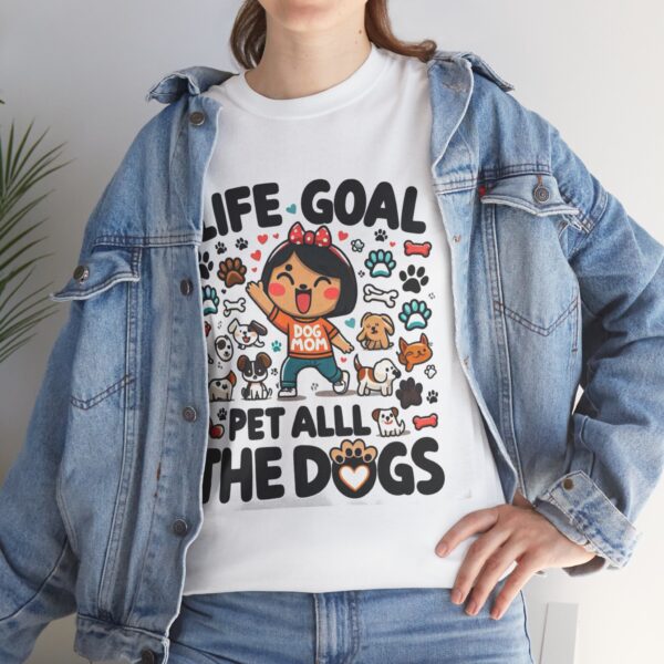 Pet Lover Unisex Tee - Life Goal: Pet All the Dogs, Cute Dog Shirt, Animal Lover Gift, Funny T-Shirt - Image 10