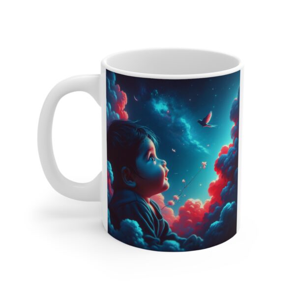 Inspirational Cloud Mug - Dream Big, Fly to the Sky - Motivational Coffee Cup, Home Decor, Sky Lovers - Image 2