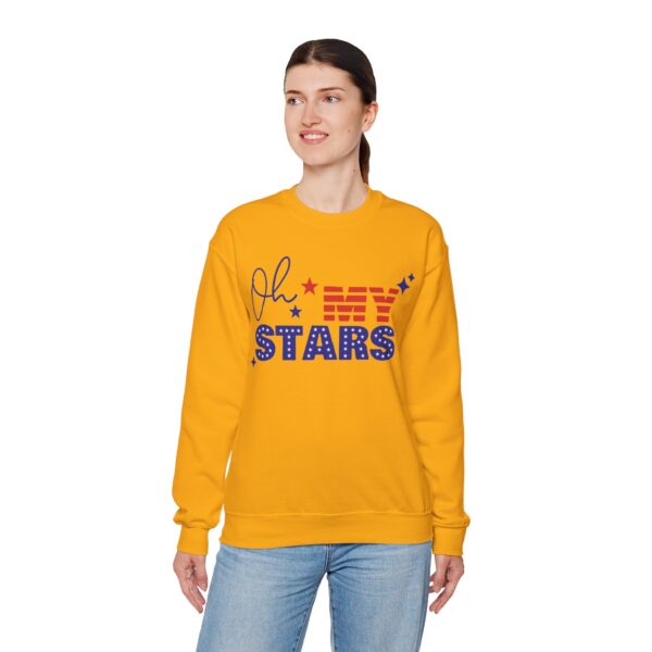 Patriotic Sweatshirt, Oh My Stars Crewneck, Unisex Pullover for Fourth of July, Graphic T-shirt, USA Pride Top - Image 5