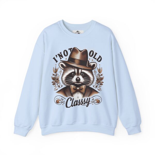 Vintage Classy Raccoon Sweatshirt, Funny Gift for Him/Her, Unisex Pullover for Birthdays, Animal Lover Apparel, Cozy Casual Wear - Image 3