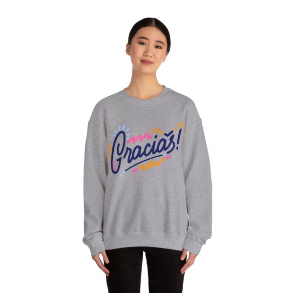 Gracías! Unisex Heavy Blend Sweatshirt, Cozy Gift for Her, Cute Casual Wear, Thank You Appreciation - Image 7