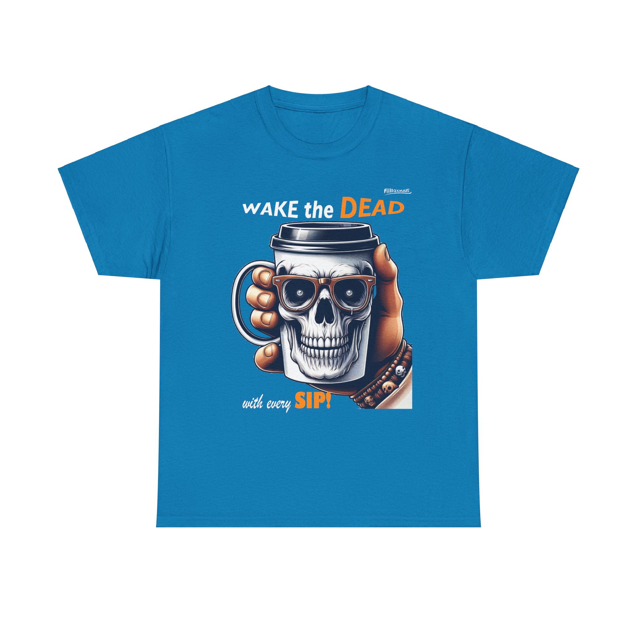 Wake the Dead Skull Tee, Spooky Coffee Shirt, Halloween Gift, Unisex Graphic Tee - Image 19