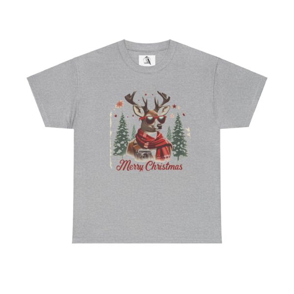 Festive Deer Christmas Tee -  Christmas Party Shirt, Winter Apparel, Funny Graphic - Image 6